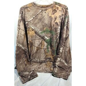 Old Mill RealTree Extra Camo Oak Long Sleeve Mesh Sides Performance Shirt - L